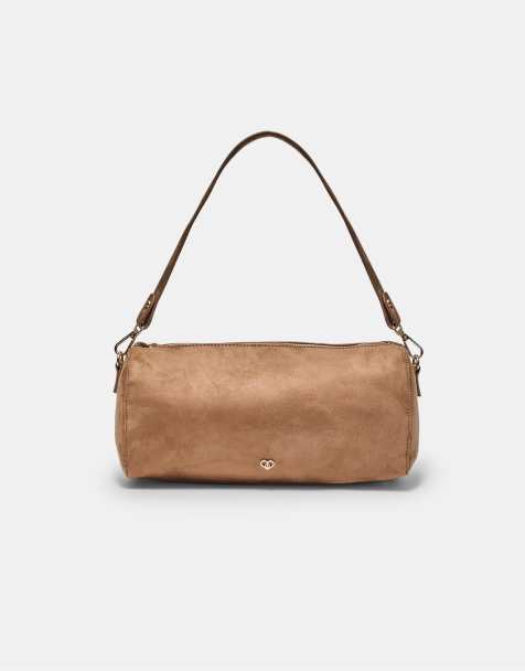 Stradivarius - Sac porté épaule doux au toucher - Terracotta - view 1