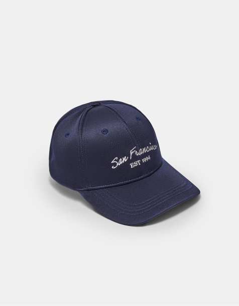 Stradivarius San francisco cap in navy blue