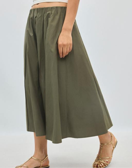 Stradivarius - Sandali a gabbia color oro con suola sottile, 3 di 7