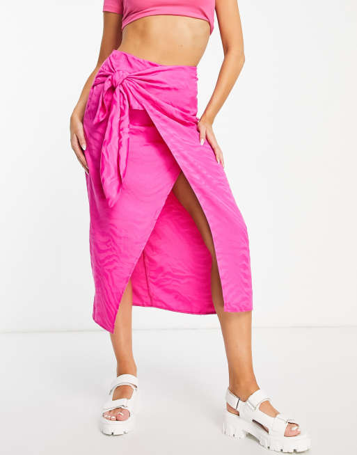 Hot pink shop envelope skirt