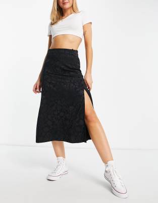 midi skirt stradivarius