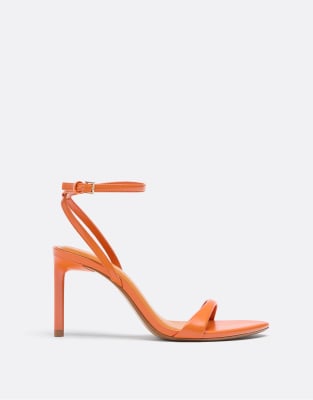  Satin stiletto heel sandals 