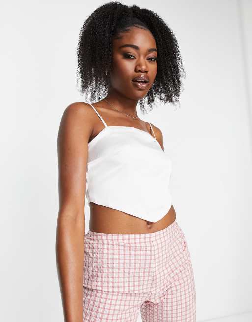 Satin top asos clearance