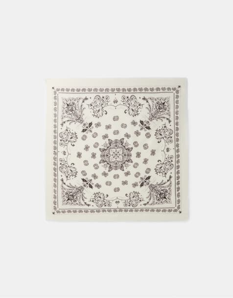 Stradivarius scarf i naturvit kashmirlook - view 1