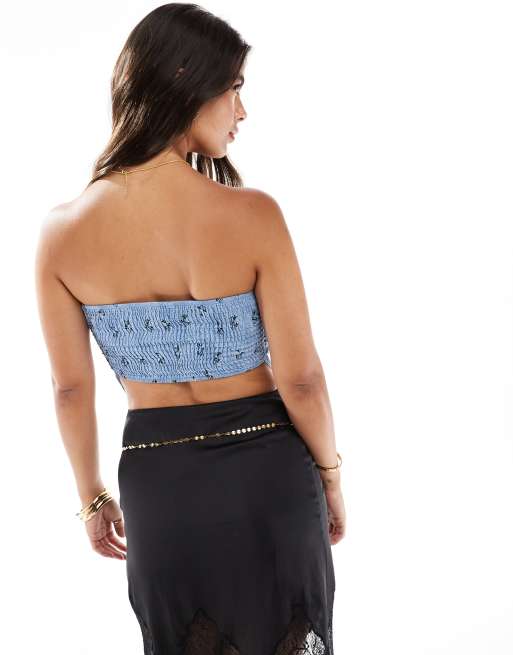 Top azul stradivarius sales