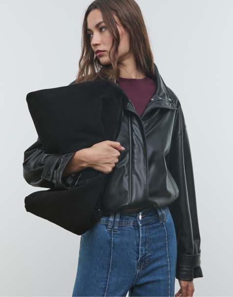 Stradivarius – Schlichte Jeans in Mittelblau mit Ziernaht - view 1