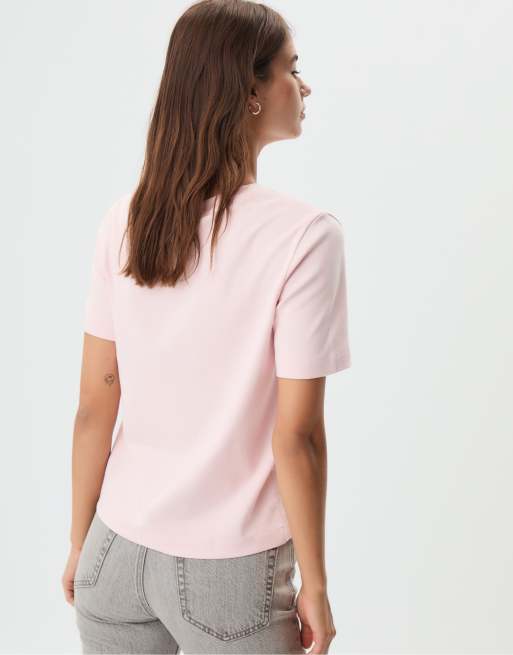 Stradivarius schweres T-Shirt in regulärer Passform in Pastellrosa, 2 von 7