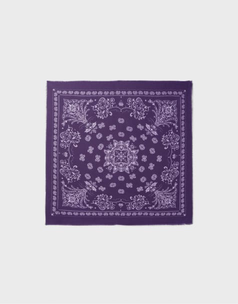 Stradivarius sciarpa effetto cashmere viola - view 1