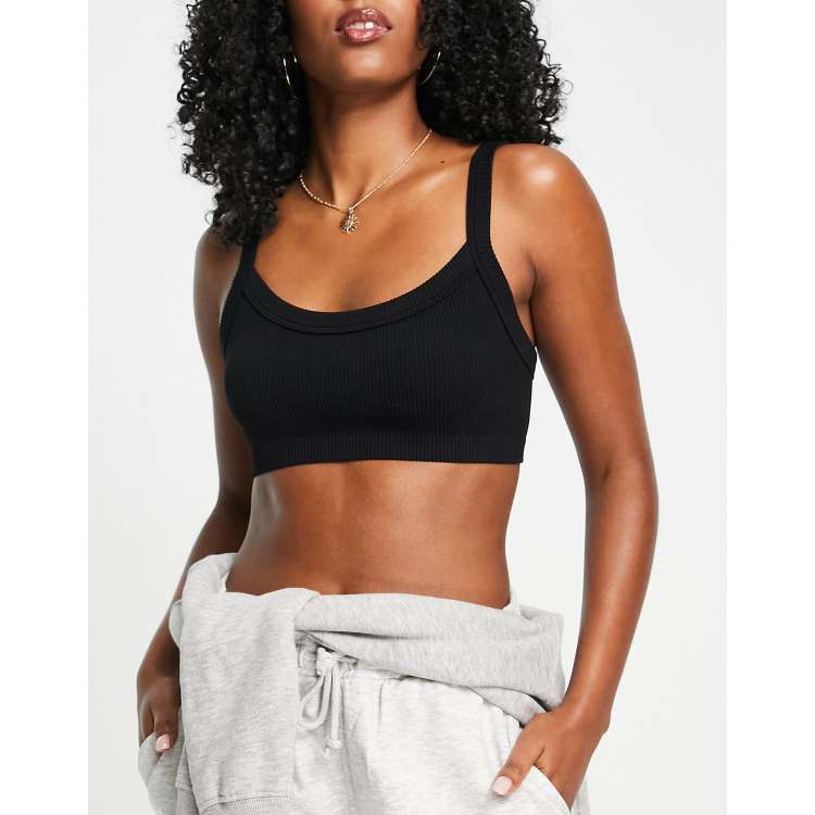 Bralette negro encaje stradivarius online