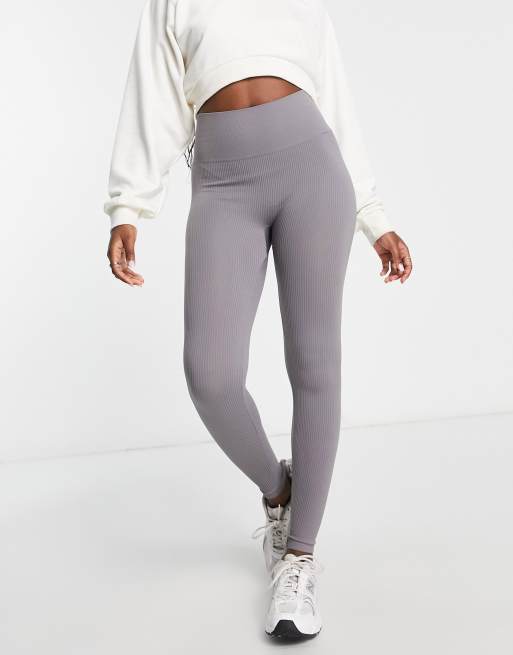 Stradivarius SEAMLESS - Leggings - Hosen - dark grey/dunkelgrau