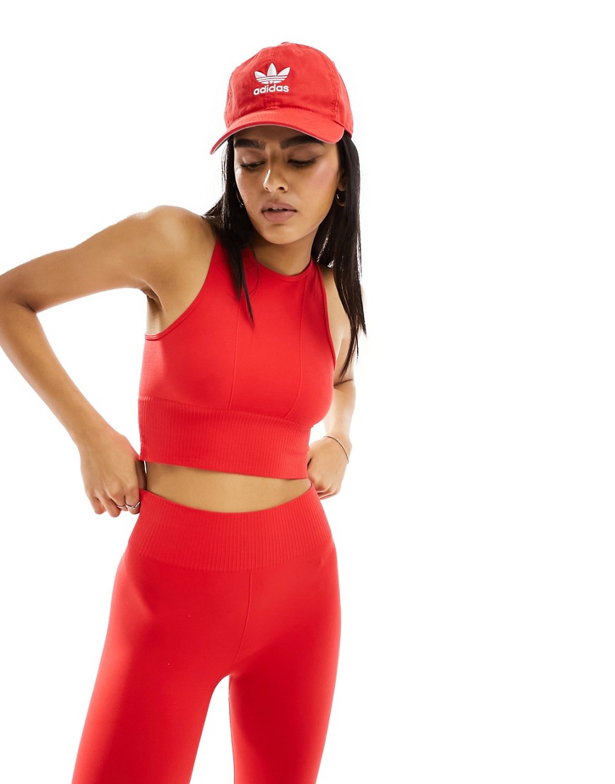 Stradivarius Seamless Sculpt Tank Top In Red - Part Of A Set