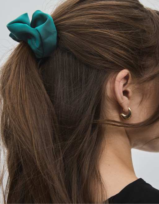 Stradivarius set di 3 scrunchies in raso multicolore, 3 di 5