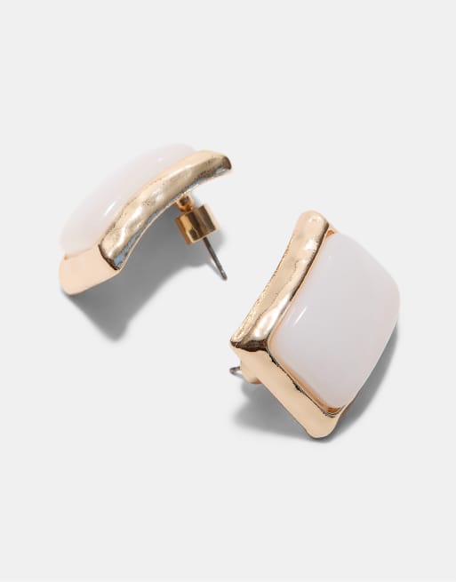 Stradivarius Set of 2 stud earrings in gold, 4 of 4