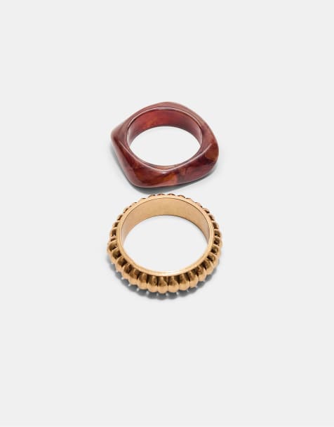 Stradivarius - Set van 2 matchende armbanden in goud - view 1