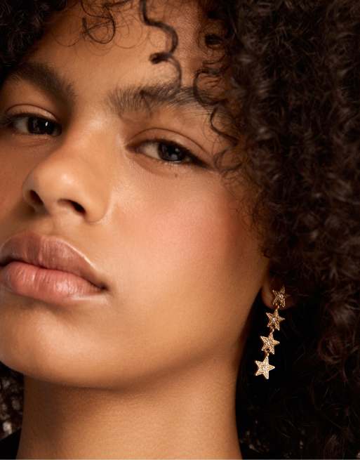 Stradivarius set van 6 multipack steroorbellen in goud, 3 van 4