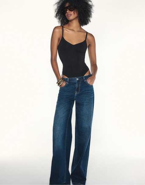 Stradivarius shapewear-body i svart - view 1