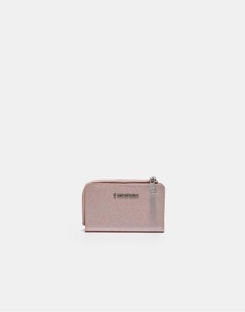 Stradivarius Shimmery card holder in pastel pink - view 1