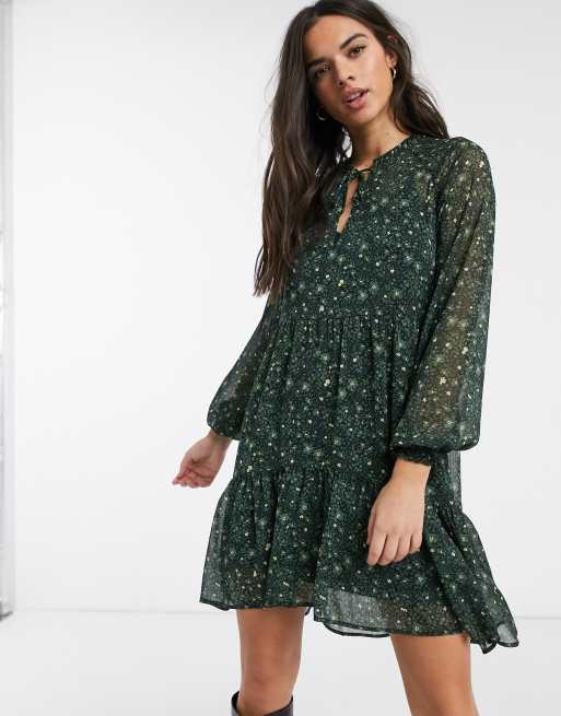 Robe verte 2024 stradivarius