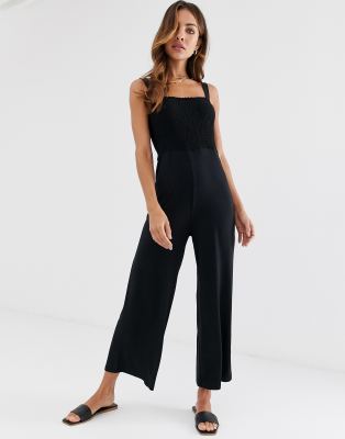 halston heritage black jumpsuit