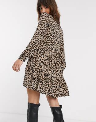 stradivarius leopard dress