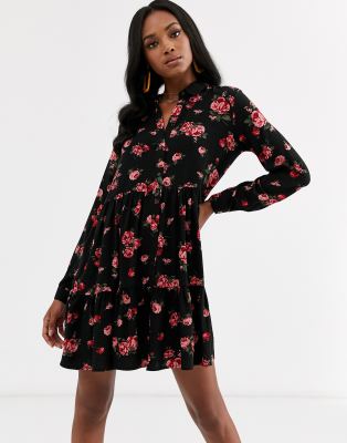 floral shirt dress