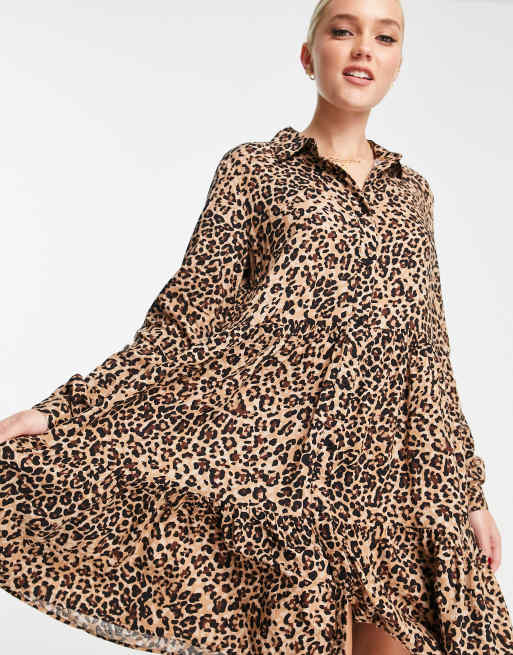 Stradivarius robe leopard new arrivals