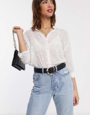 Stradivarius camisa online blanca