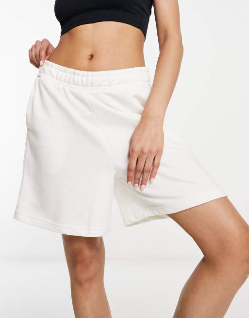 Stradivarius - Short en molleton - Écru