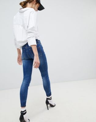 stradivarius skinny low waist jeans