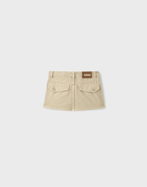 Stradivarius skort cargo beige, 7 di 7