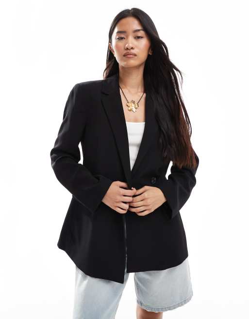 Stradivarius - Skræddersyet blazer i sort