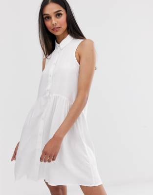 sleeveless shirt dress