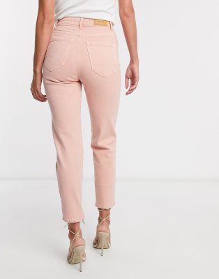 pink mom jeans