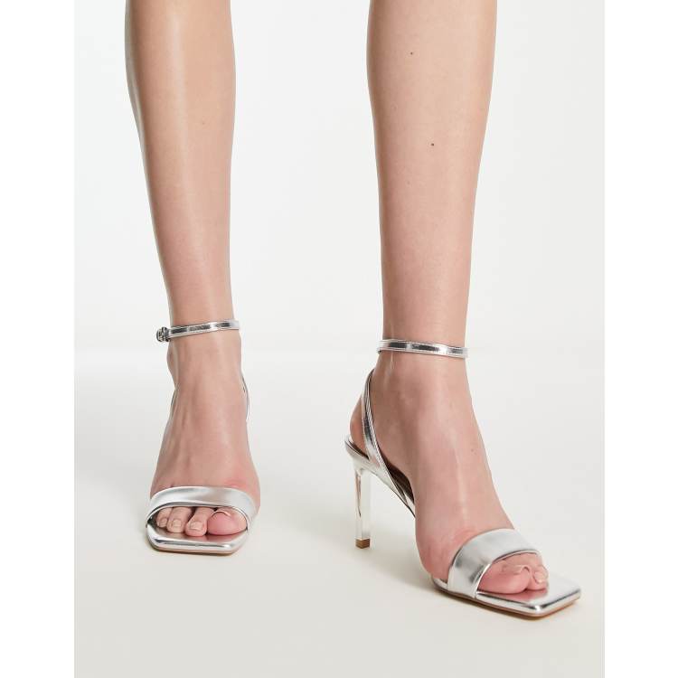 Womens hot sale silver sandals