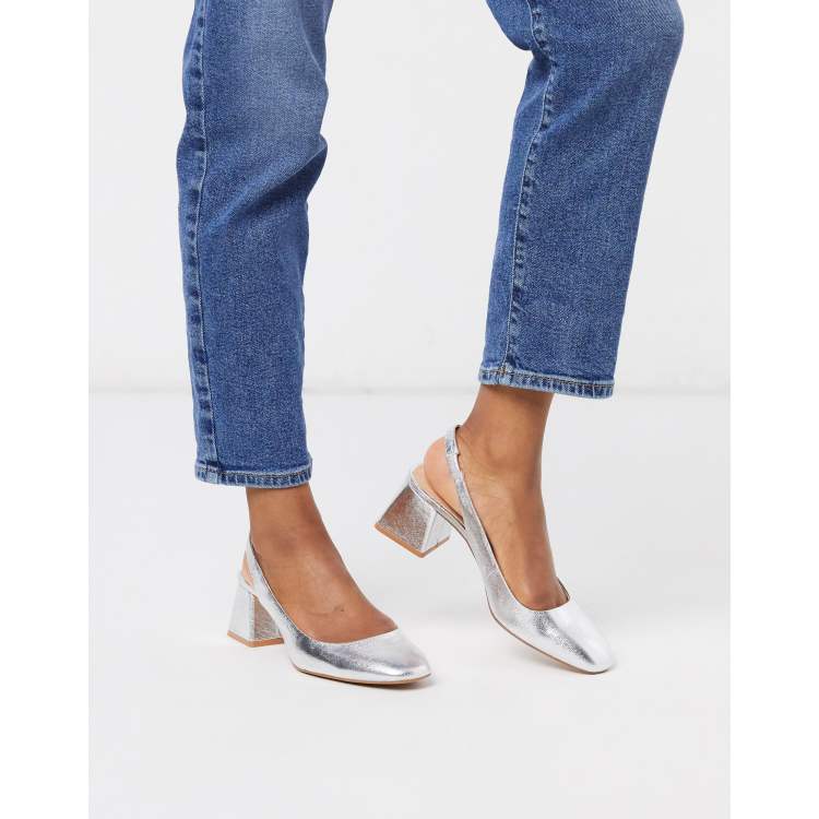 Silver slingbacks deals