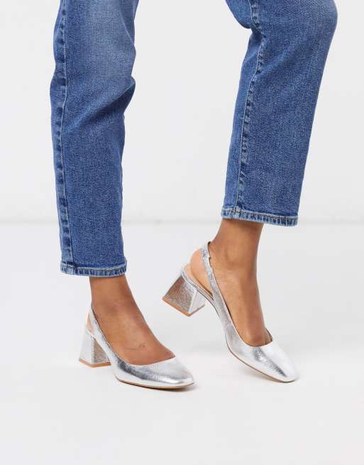 Silver sling sale backs