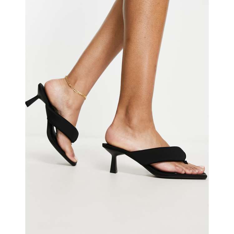 Black kitten 2024 heel mules