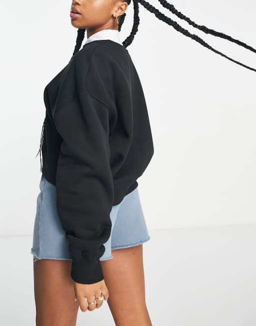 Black shop slouchy sweatshirt