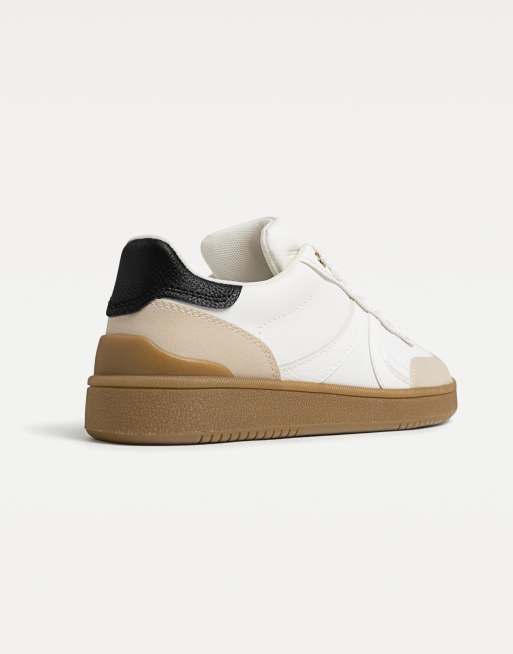 Stradivarius - Sneakers casual bianche stile rétro, 3 di 3
