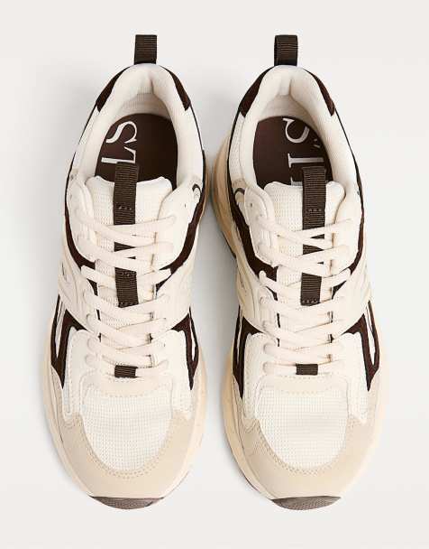 Stradivarius - Sneakers med kontrastdetaljer i forskellige farver - view 1