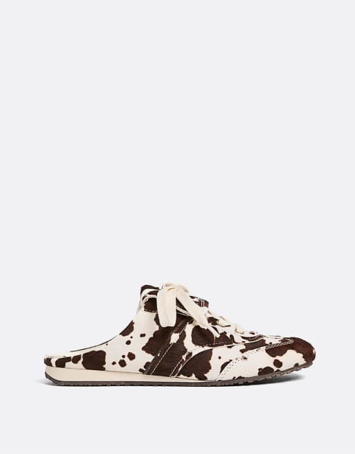 Stradivarius - Sneakers stile sabot multicolore con stampa pezzata
