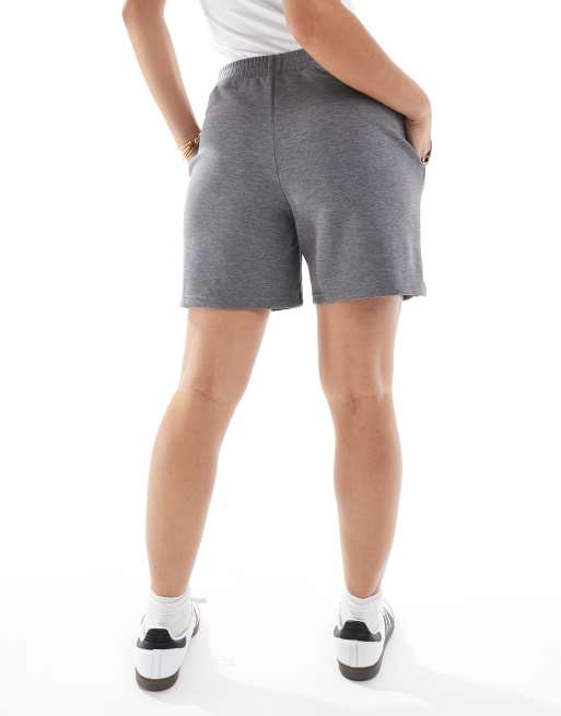 Stradivarius soft touch bermuda shorts in dark grey, 2 of 5