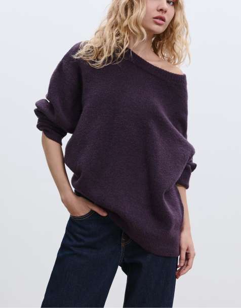 Stradivarius Soft-touch knit sweater in pink