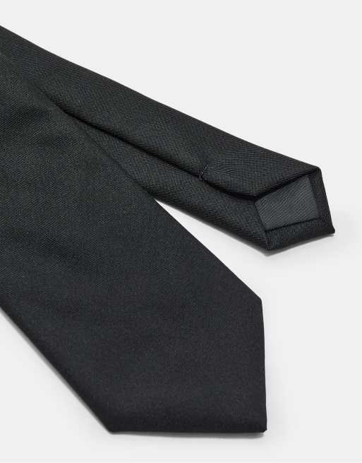 Stradivarius - Sort ensfarvet slips