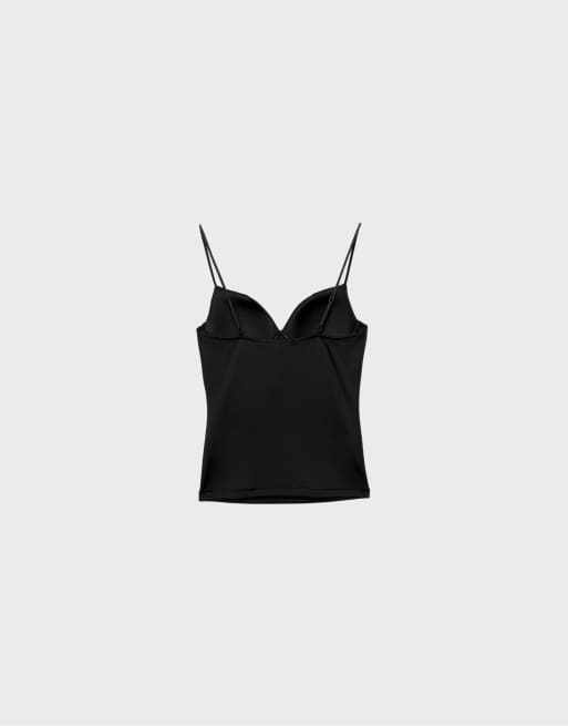 Stradivarius - Sort korset-inspireret top, 7 af 7