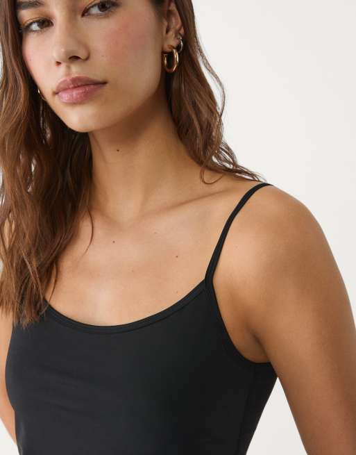Stradivarius - Sort tanktop, 3 af 4