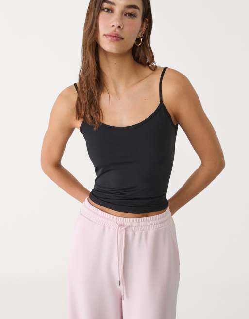 Stradivarius - Sort tanktop, 4 af 4