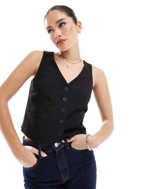 Stradivarius - Sort vest - view 1