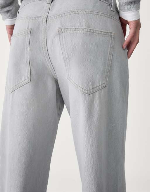 Stradivarius - Sorte forvaskede og lavtaljede samt baggy jeans, 3 af 4