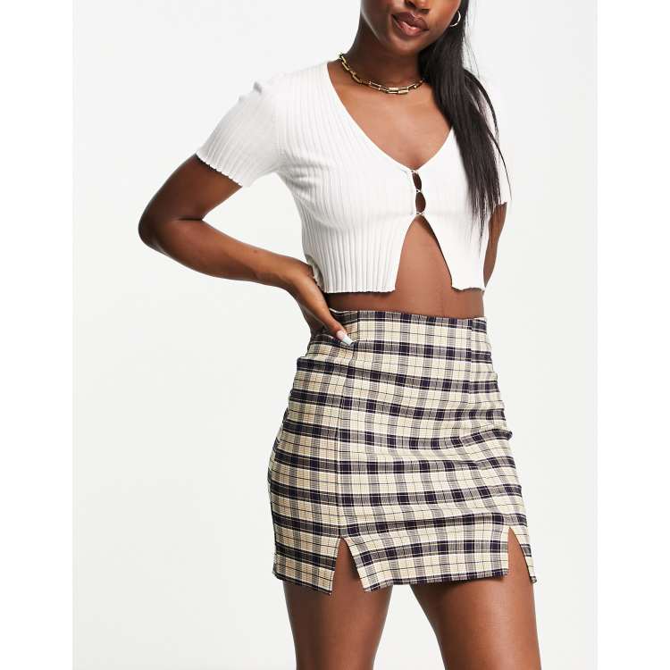 Plaid clearance skirt garage